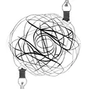 A light bulb with DNA as the filament tattoo design idea