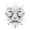 brujula lunay sol tattoo design idea