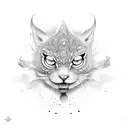 brujula lunay sol tattoo design idea