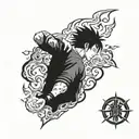 sasuke flames left arm upper shoulder tattoo tattoo design idea