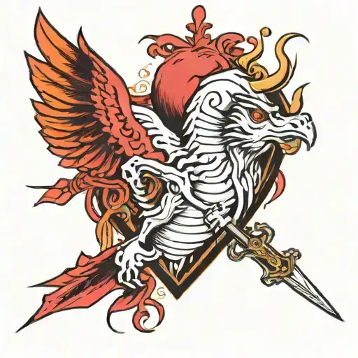 SCAD heart attack your goals tattoo design idea