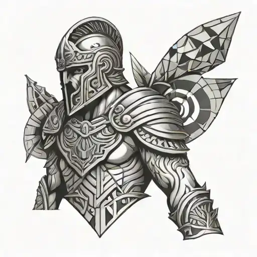 gladiator tattoo design idea