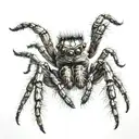 jumping spider tattoo design idea