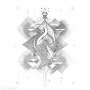 aquarius tattoo design idea