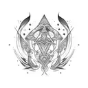 aquarius tattoo design idea