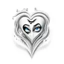 Crying Heart tattoo design idea