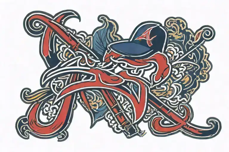 atlanta braves logo tattoo design idea