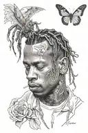 Travis Scott  tattoo design idea
