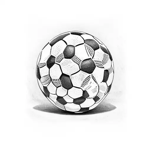 football tattoo design idea