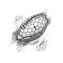 football tattoo design idea