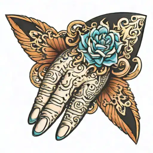 ring finger tattoo design idea