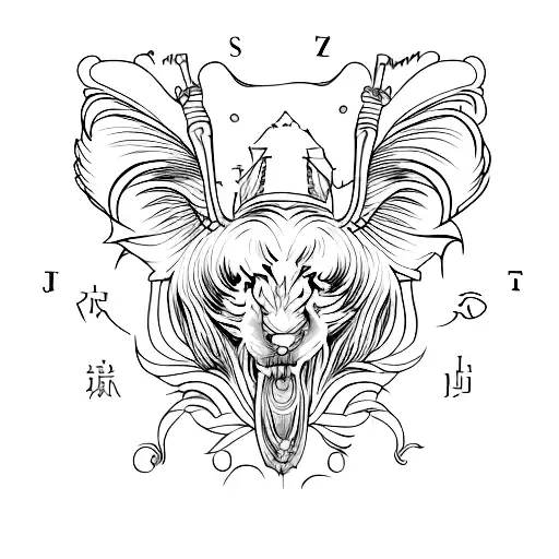 let j a z k g h tattoo design idea