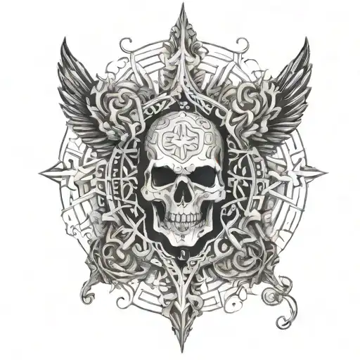 omerta code of silence tattoo design idea