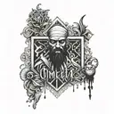 omerta code of silence tattoo design idea