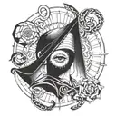 omerta code of silence tattoo design idea