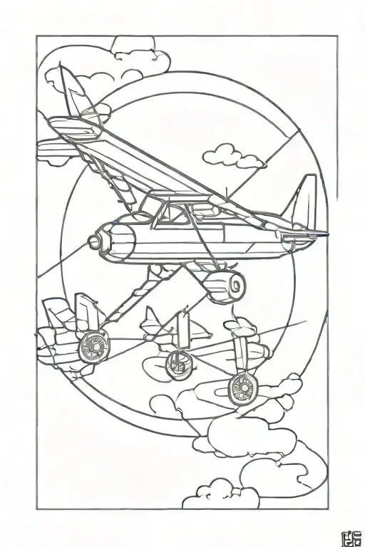aeroplane  tattoo design idea