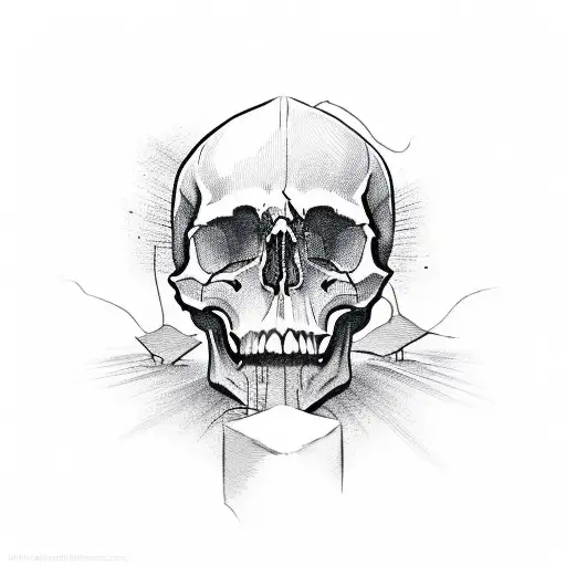 skull  tattoo design idea