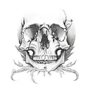 skull  tattoo design idea