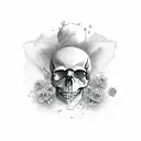 skull  tattoo design idea