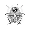 black hole tattoo design idea