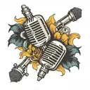 the microphones the glow pt2 tattoo design idea