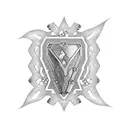 brass knuckles with diamond tattoo design idea