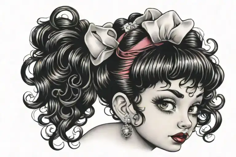 betty boop tattoo design idea