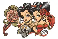 betty boop tattoo design idea