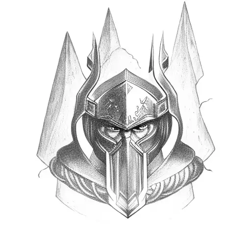 heimdall watching over family tattoo design idea