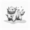 bulbasaur tattoo design idea