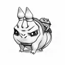 harry potter bulbasaur tattoo design idea