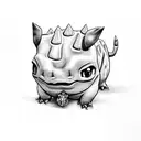 harry potter bulbasaur tattoo design idea