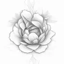 Mandela flowers tattoo design idea