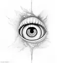angel eye tattoo design idea