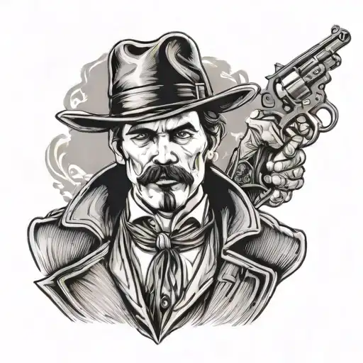 Doc Holliday inspired tattoo tattoo design idea