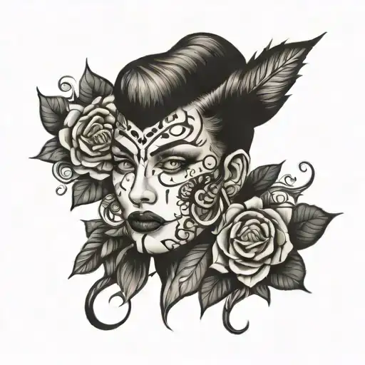 face tattoo tattoo design idea