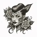 face tattoo tattoo design idea