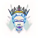 Queen's Crown tattoo design idea