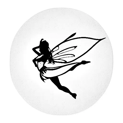 fairy dancer tattoo design idea