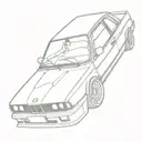bmw e30 take over tattoo design idea