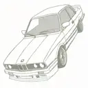 bmw e30 take over tattoo design idea