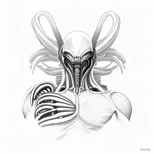 xenomorph tattoo design idea