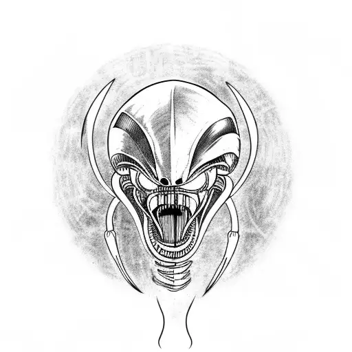 xenomorph tattoo design idea