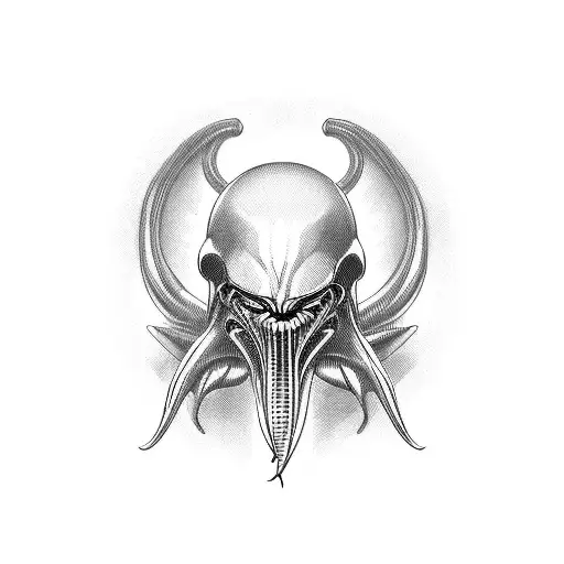 xenomorph tattoo design idea
