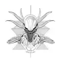 xenomorph tattoo design idea