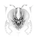 xenomorph tattoo design idea
