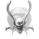 xenomorph tattoo design idea