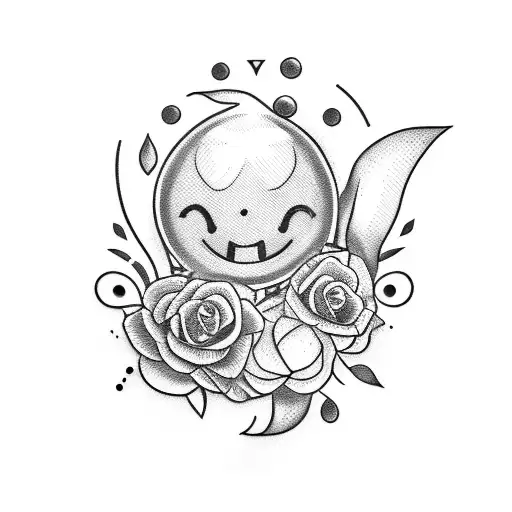 smile now cry later tattoo design idea