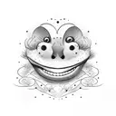 smile now cry later tattoo design idea