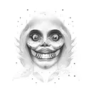 smile now cry later tattoo design idea